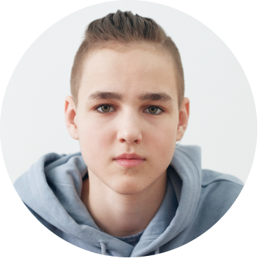 Portrait of young teenage boy