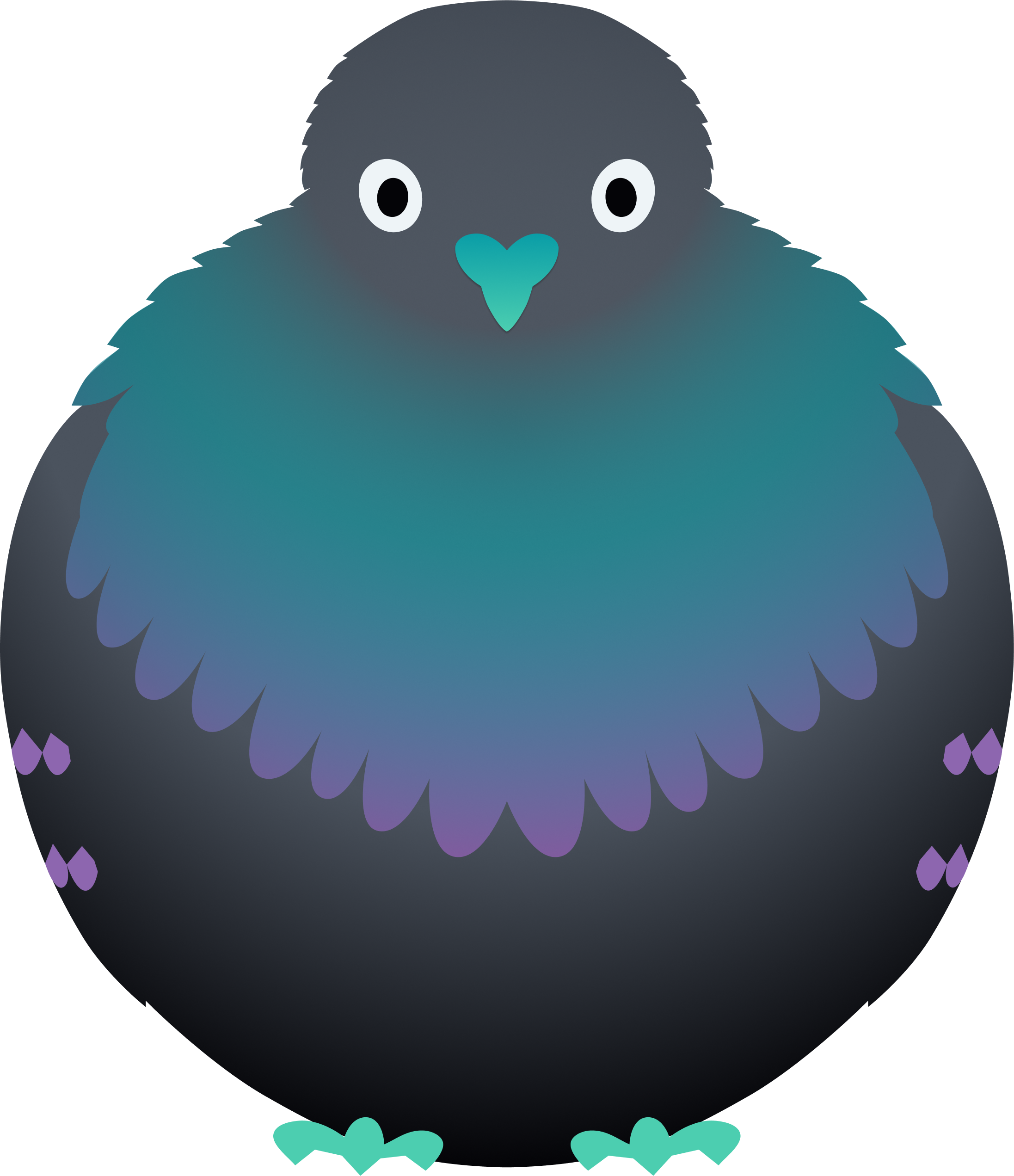 Pigeon illustration digital