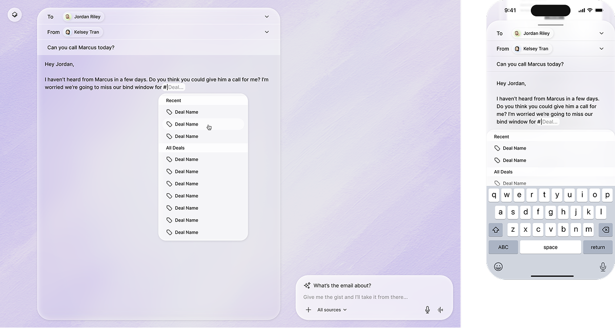 Early concept mockup.