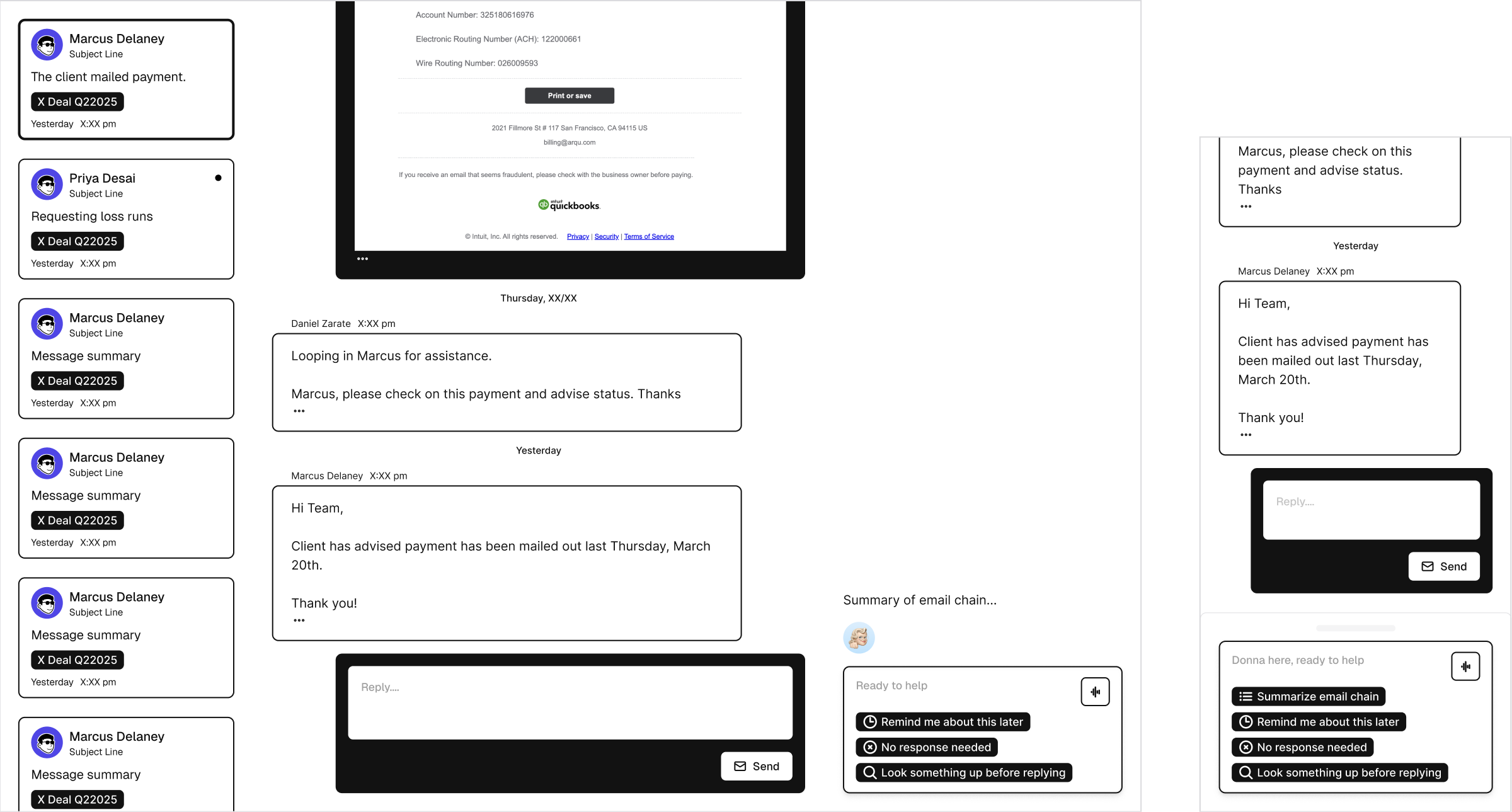 Wireframed workflows for the Doubtfire workspace.