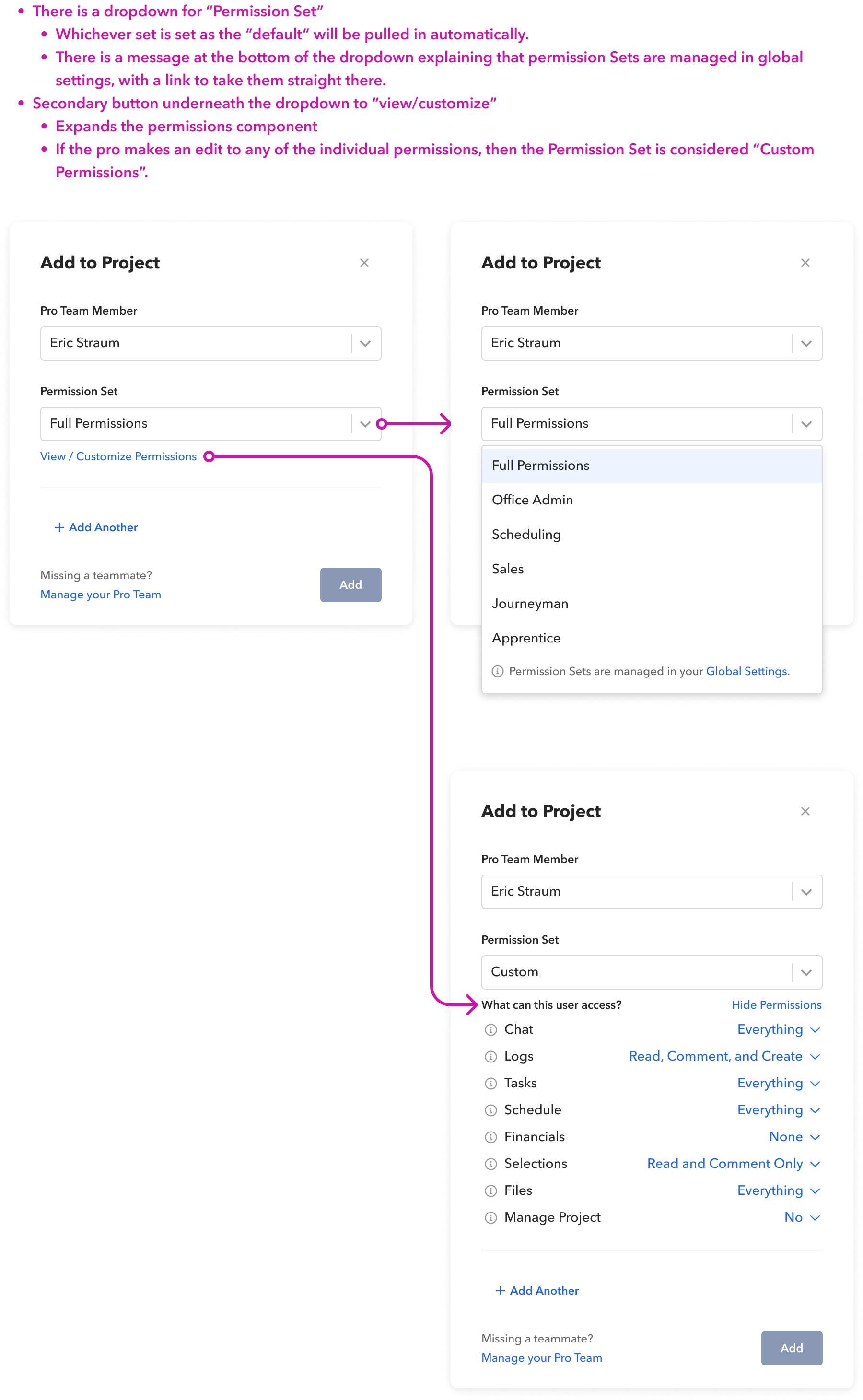 Assigning a reusable Permission Set to a user in a click.